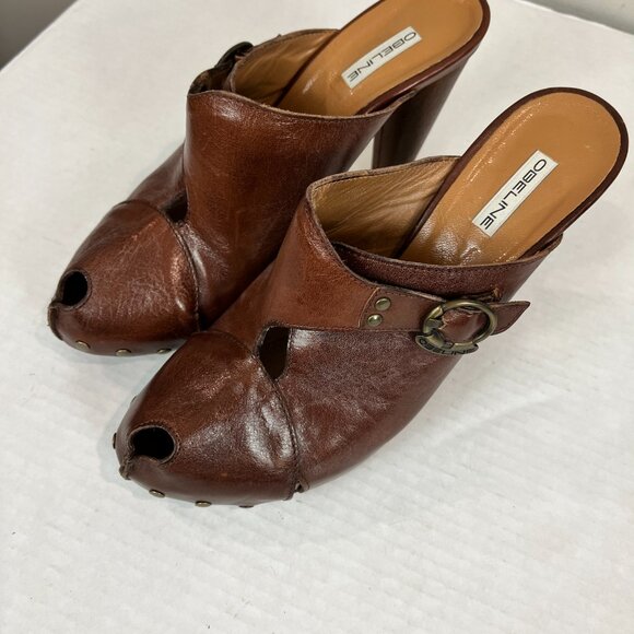 Women's Obeline Heeled Peep toe Pump Size EU 39, US 9 - Picture 3 of 8